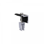 Aerocompact CLEB10 Endklemme Click 30-46 schwarz mit Klick Sockel und Erdungs-Pin