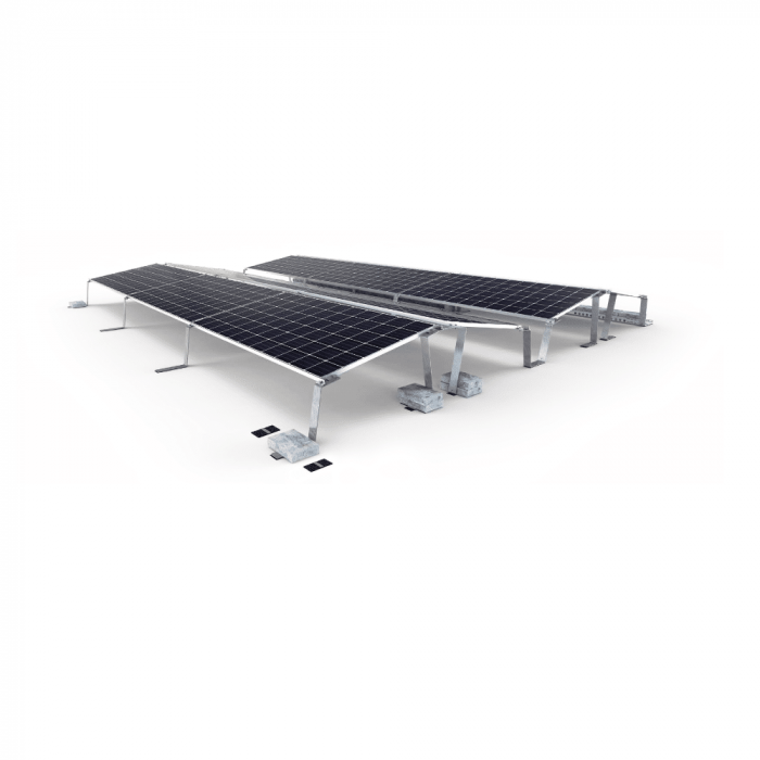 751015 Aerocompact GS10+ FB Anfangsfuß GS10 Pl. Aufständerung Flachdächer,Neigung 10°