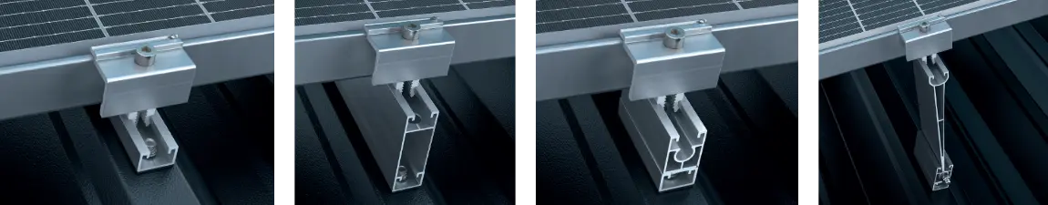 CompactMETAL TS Kurzschienensystem zur Montage von PV Modulen - Versionen