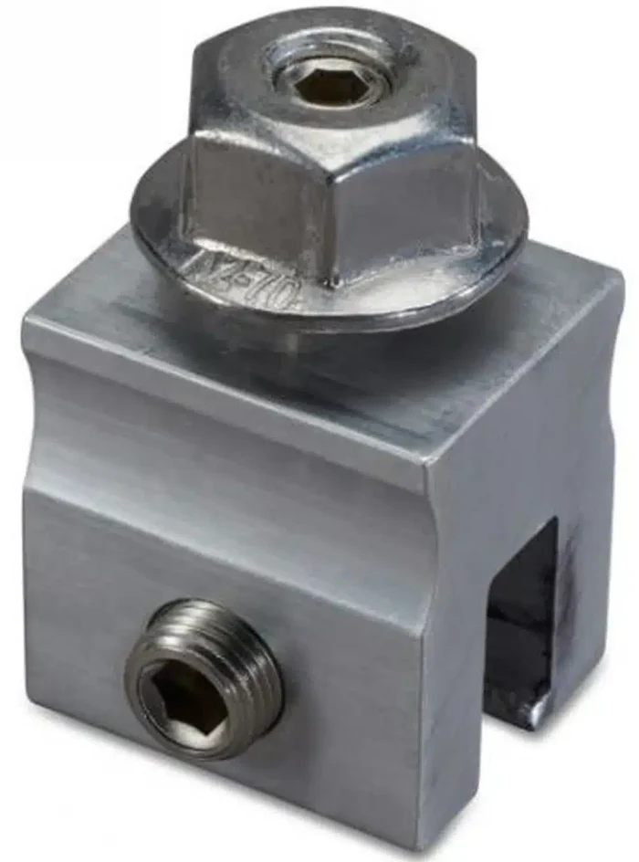 PV Stehfalzklemmen-Set M8 für Blechdach – Bild 1