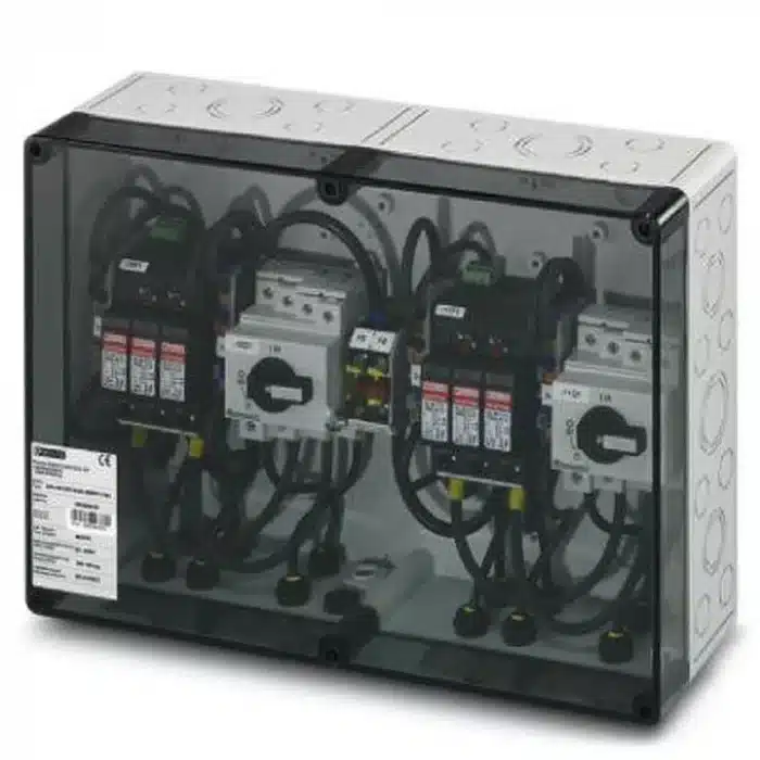 PV-Anschlußbox 2 MPPT, 2IN/1OUT pro MPPT , ÜSS Typ I/II, Trennschalter, SUNCLIX – Bild 1