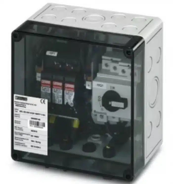PV-Anschlußbox 1 MPPT, 2IN/1OUT pro MPPT , ÜSS Typ I/II, Trennschalter, SUNCLIX – Bild 1