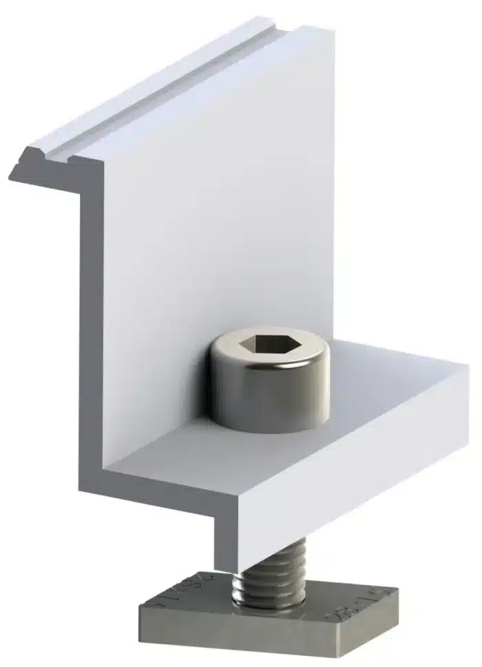 Alumero Abschlussklemme 38 vormontiert L=50 mm – Bild 1