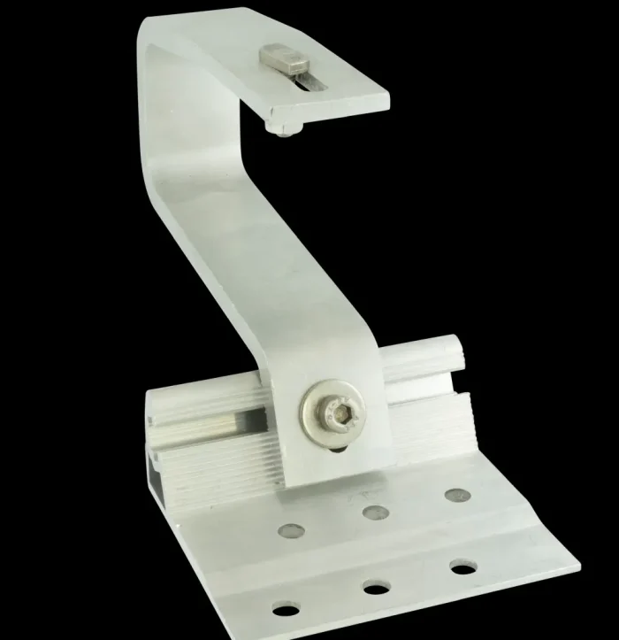 Alumero Dachhaken AL UK SLIM Platte: 115x100 mm – Bild 1