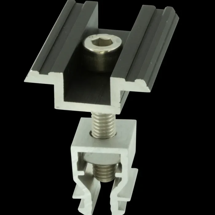 Alumero Mittelklemme Click 2.1 schwarz 30-45 L=50 mm – Bild 1